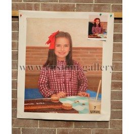 Little Western Girl Commissioned Work from Photo