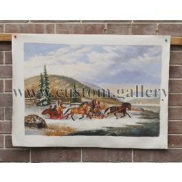 Sleigh Race across the Ice  Cornelius Krieghoff