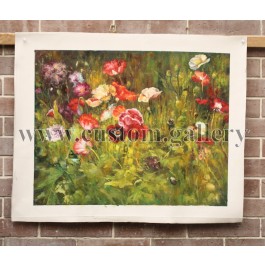 A Bed of Poppies, Maria Oakey Dewing