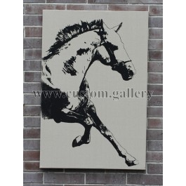 Horse Screen Print on Canvas