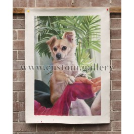 Dog Oil Painting from Photo