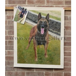 Dog Oil Painting from Photo