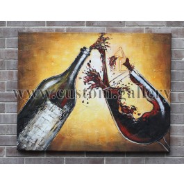 Wine Abstract Art