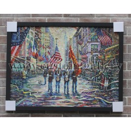 Impressionistic Street Celebration