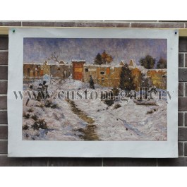 Graveyard in Winter, Christian Rohlfs
