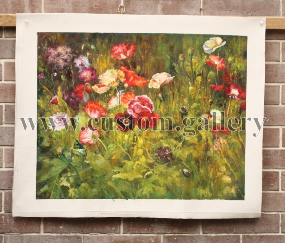 A Bed of Poppies, Maria Oakey Dewing