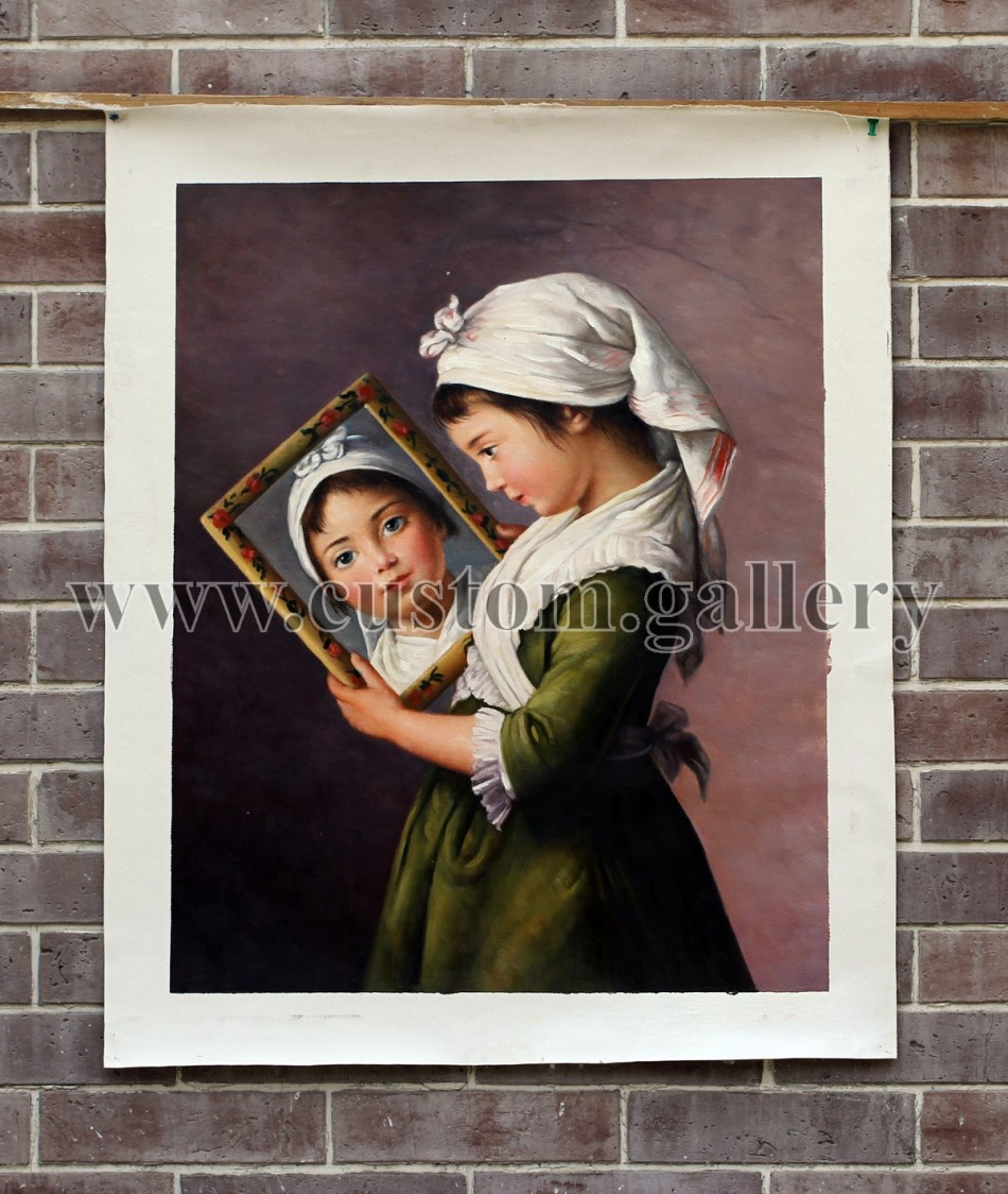 Julie Le Brun With A Mirror, Élisabeth Vigée Le Brun