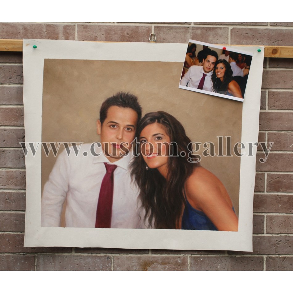 Young Couple Art from Photo